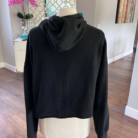 Womens Cropped Hooded LMU Sweatshirt-L - Picture 4 of 12